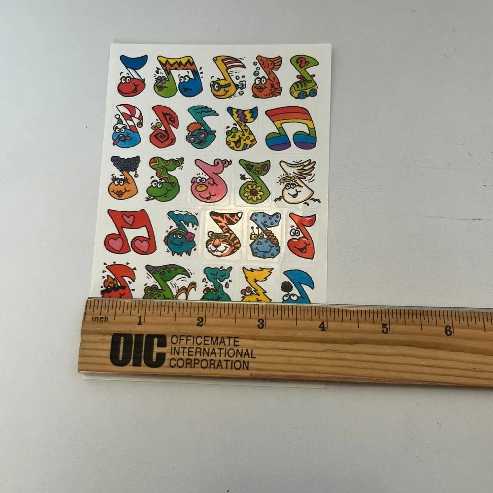 Vtg Hallmark American Greetings Sticker Lot Disney Cinderella Smiley Ladybug